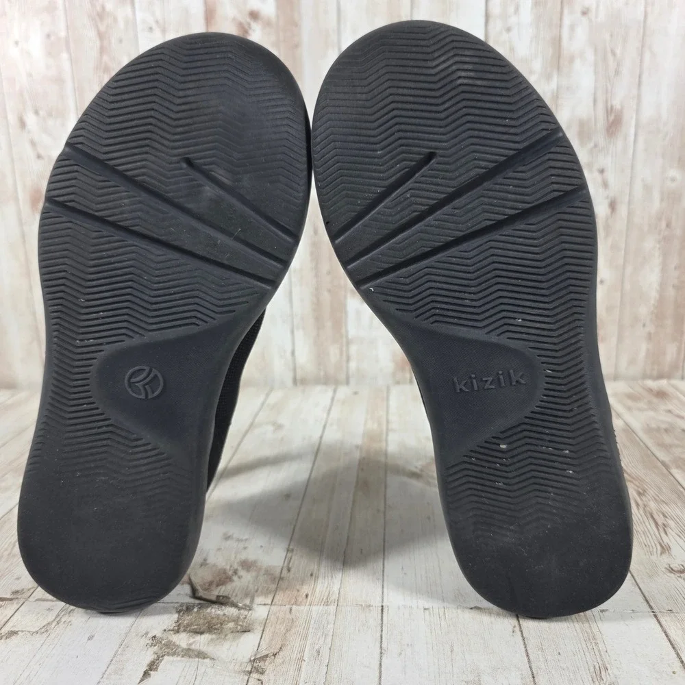 Kizik Madrid Eco Black‎ Hands-Free Slip On Sneakers Womens 7 Mens 5.5